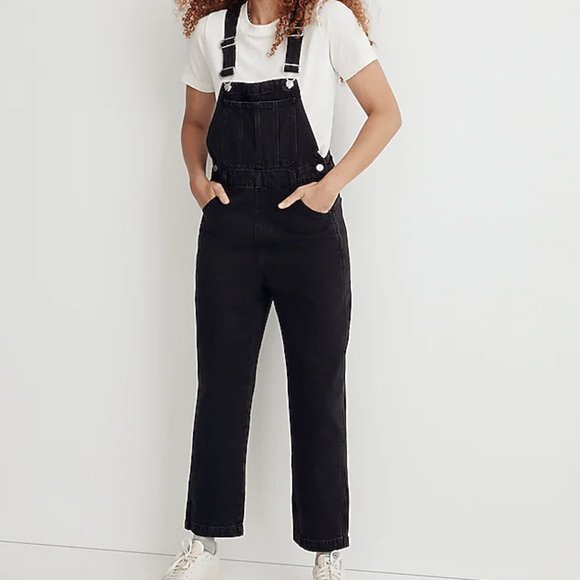 Madewell Denim - Madewell Straight-Leg Overalls in Lunar Wash size L NWT